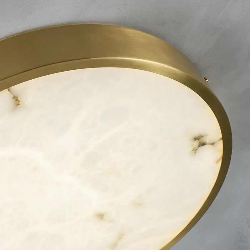 Round Alabaster Flush Mount Ceiling Lights    Ceiling Lamp [product_tags] Fabtiko
