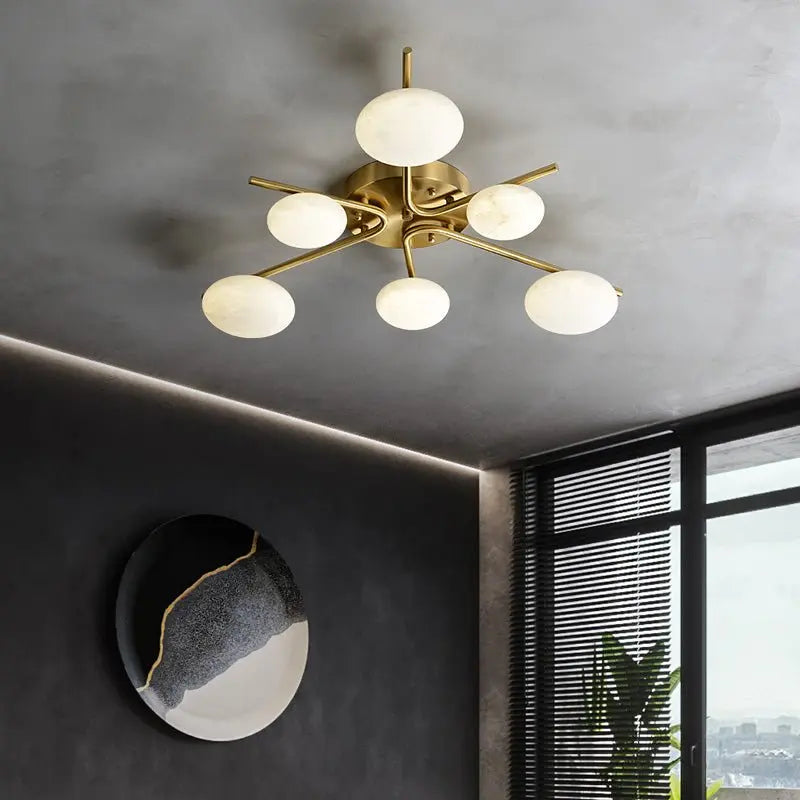 Spain Alabaster Modern Ceiling Lights    Ceiling Lamp Fabtiko