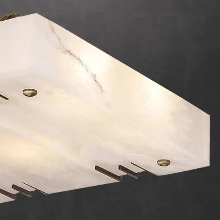 Square Alabaster Flush Mount Ceiling Lamps    Ceiling Lamp [product_tags] Fabtiko