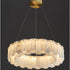 Chandelier Luxury Alabaster Round Chandelier Fabtiko