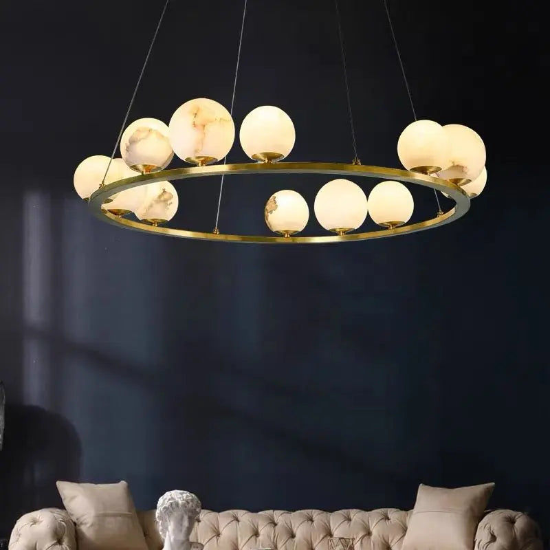 Alabaster Chandeliers Spain Dining Room 31.49&quot;D*47.24&quot;H   Chandelier [product_tags] Fabtiko