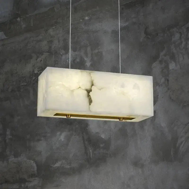 Alabaster Cuboid Dining Room Chandelier    Chandelier [product_tags] Fabtiko