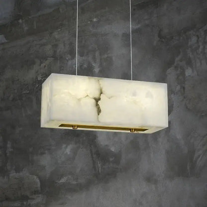 Alabaster Cuboid Dining Room Chandelier    Chandelier [product_tags] Fabtiko