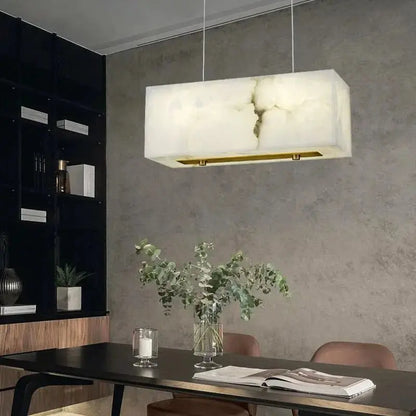 Alabaster Cuboid Dining Room Chandelier    Chandelier [product_tags] Fabtiko