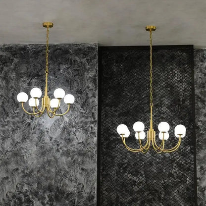 Alabaster Modern Brass Chandelier    Chandelier [product_tags] Fabtiko
