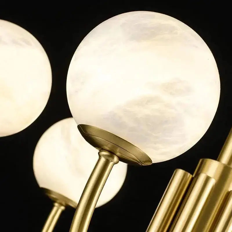 Alabaster Modern Brass Chandelier    Chandelier [product_tags] Fabtiko