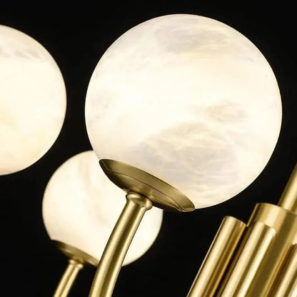 Alabaster Modern Brass Chandelier    Chandelier [product_tags] Fabtiko