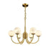 Alabaster Modern Brass Chandelier 25.6"   Chandelier [product_tags] Fabtiko
