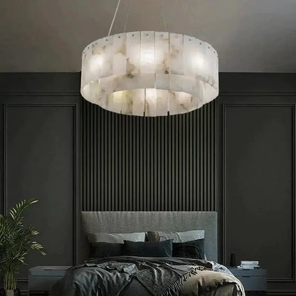 Alabaster Modern Round Chandelier 22.4&quot; D   Chandelier [product_tags] Fabtiko