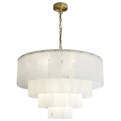 Alabaster Multi-Layer Modern Round Chandelier 31&quot;    Chandelier [product_tags] Fabtiko