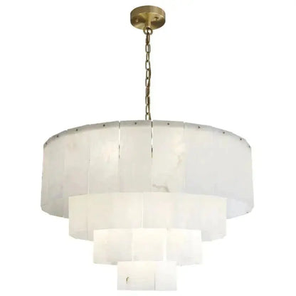 Alabaster Multi-Layer Modern Round Chandelier 31&quot;    Chandelier [product_tags] Fabtiko