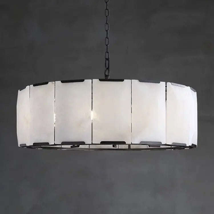 Spain Alabaster Round Modern Chandeliers Lighting    Chandelier Fabtiko