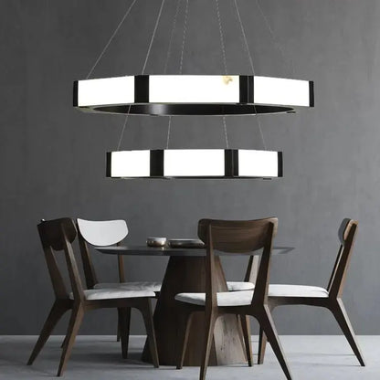 Spain Alabaster 2 Layer Dining Room Chandeliers Lighting 31.49&quot;D*59.05&quot;H   Chandelier [product_tags] Fabtiko