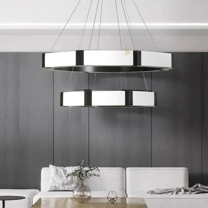 Spain Alabaster 2 Layer Dining Room Chandeliers Lighting 23.62&quot;D*59.05&quot;H   Chandelier [product_tags] Fabtiko