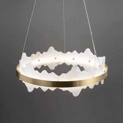 Spain Alabaster Brass Indoor Chandelier Lighting    Chandelier [product_tags] Fabtiko