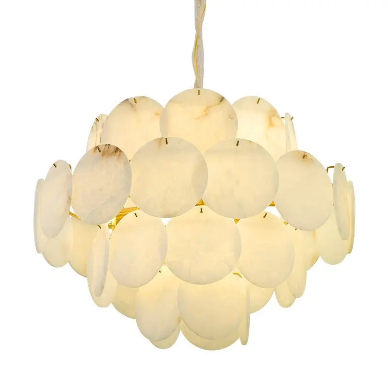 Spain Alabaster Brass Living Room Chandelier 4 Layer   Chandelier [product_tags] Fabtiko