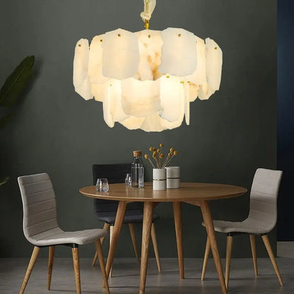 Spain Alabaster Modern Living Room Chandeliers    Chandelier Fabtiko