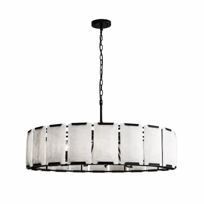 Spain Alabaster Round Modern Chandeliers Lighting    Chandelier Fabtiko