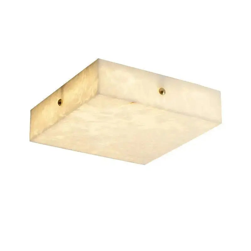 Alabaster Square Flush Mount Ceiling Light 23.62&quot;L   Ceiling Lamp [product_tags] Fabtiko