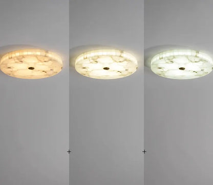 Flush Mount Round Alabaster Flush Mount Ceiling Lamps Fabtiko