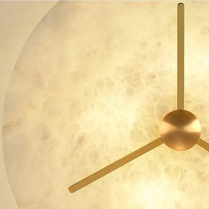 Round Spain Alabaster Flush Mount Ceiling Lights    Ceiling Lamp Fabtiko