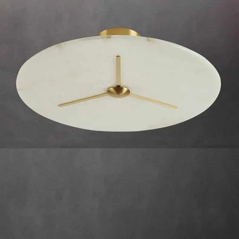 Round Spain Alabaster Flush Mount Ceiling Lights    Ceiling Lamp Fabtiko