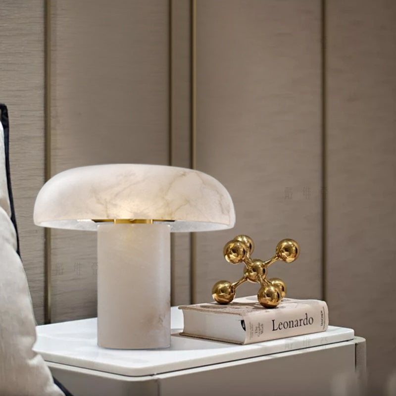 Alabaster Mushroom Table Lamp