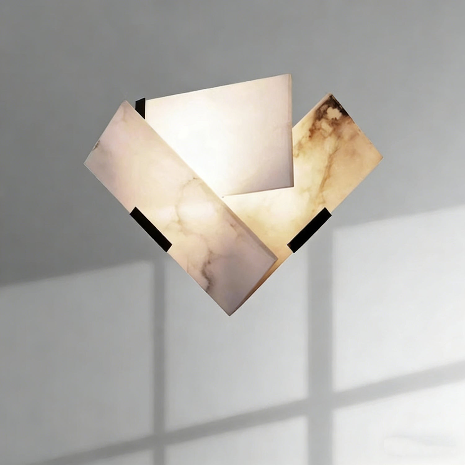 Home Mini Living Room Alabaster Wall Sconce