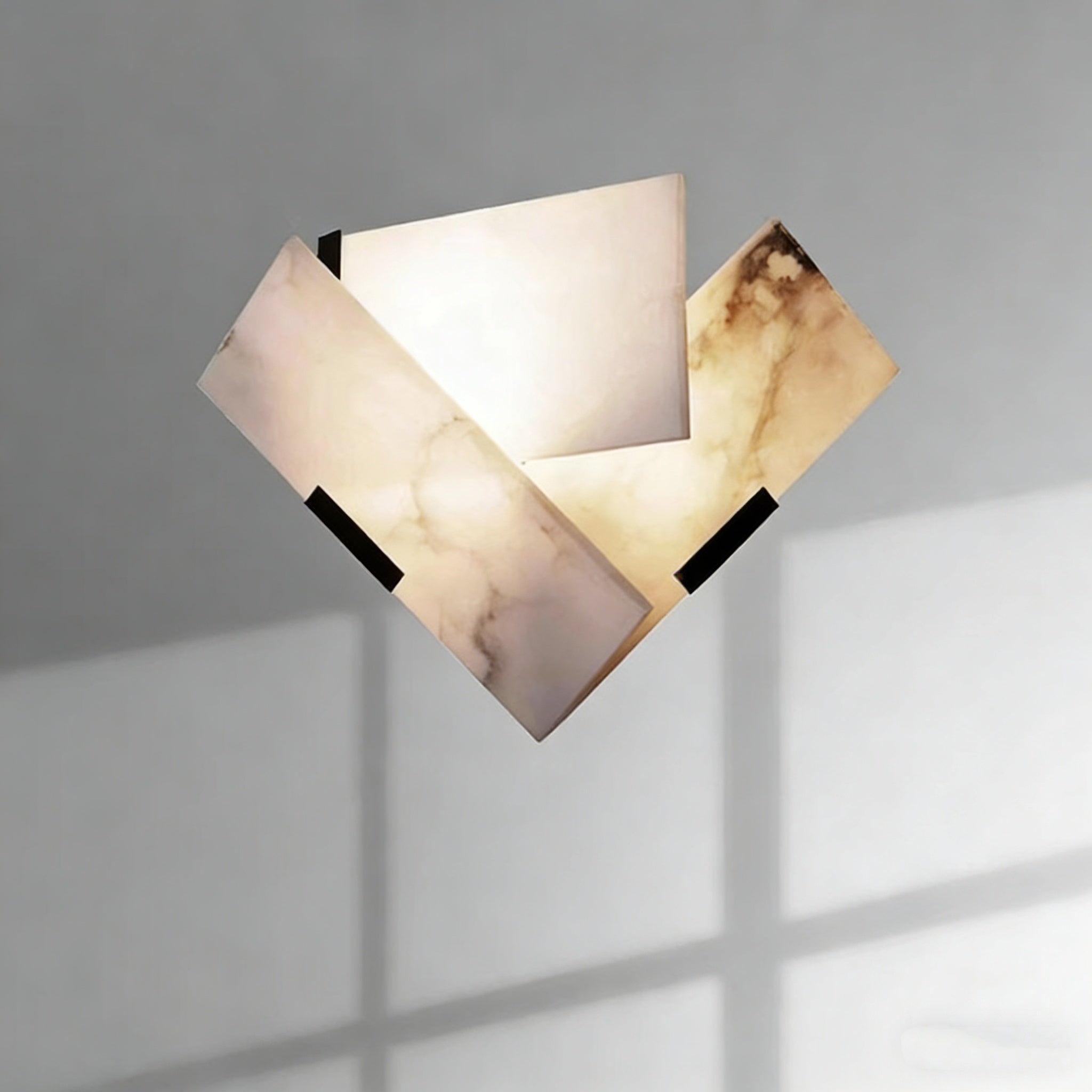 Home Mini Living Room Alabaster Wall Sconce
