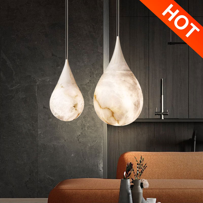 Alabaster Natural Stone Lights – alabaster Light Pendant – Fabtiko