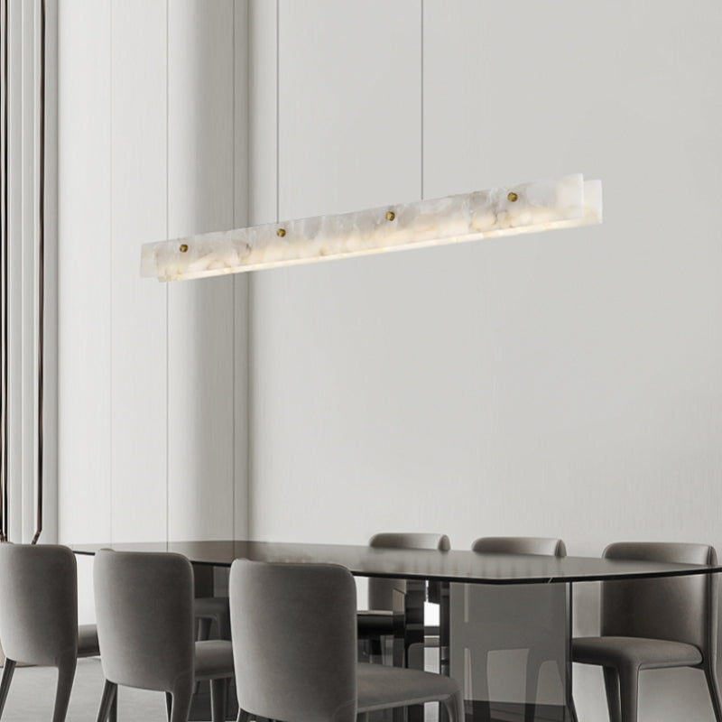 Kitchen And Dining Room Alabaster Stone Pendant Light