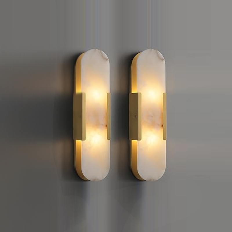 Linear Kitchen Sconce Natural Alabaster Stone