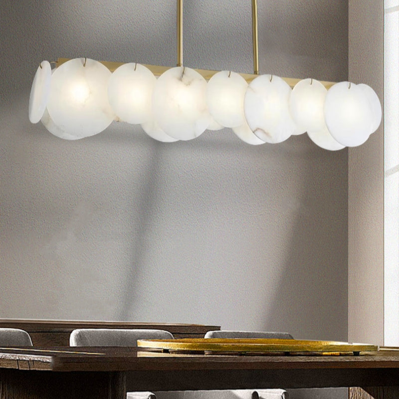 Alabaster Stone Dining Room Irregular Pendant Light