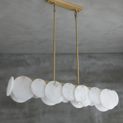 Alabaster Stone Dining Room Irregular Pendant Light