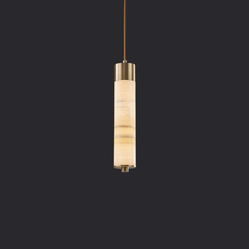 Natural Alabaster Stone Living Room Pendant Light