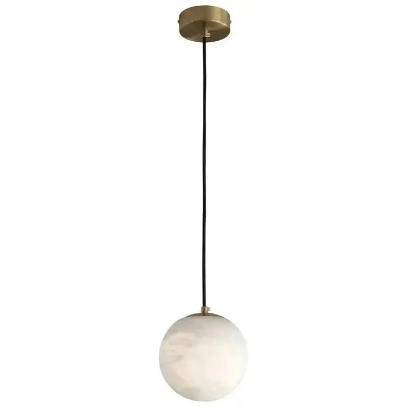 Alabaster Ball Pendant Lights – Alabaster Sphere Pendant Lamp - Fabtiko