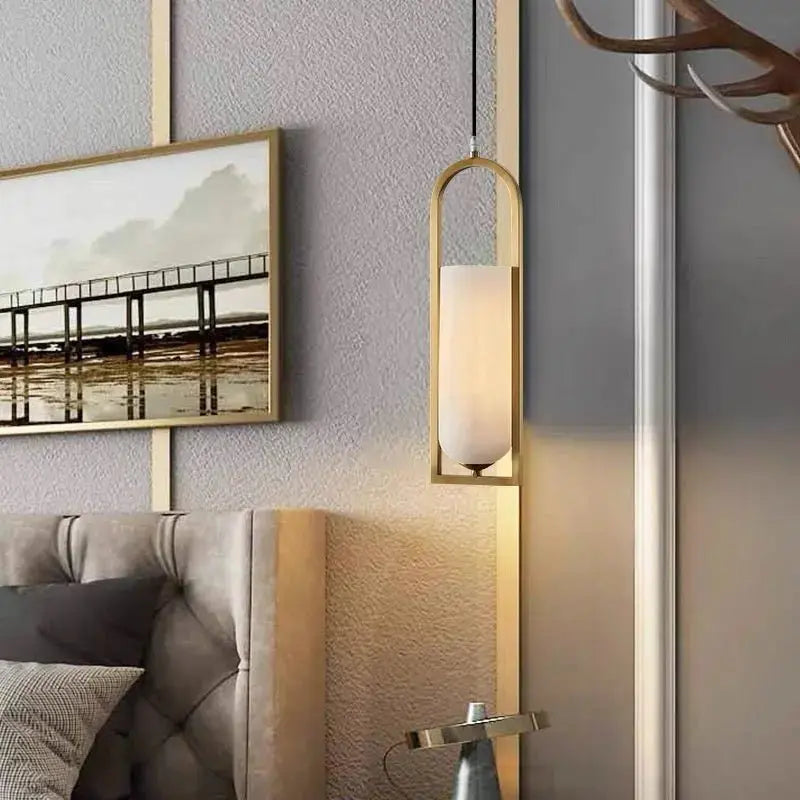 Alabaster Brass Pendant Light Fixtures Dining Room  Fabtiko