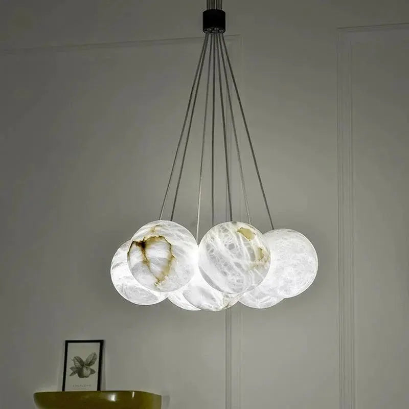 Alabaster Global Ceiling Pendant Light 5Lights   Pendant [product_tags] Fabtiko
