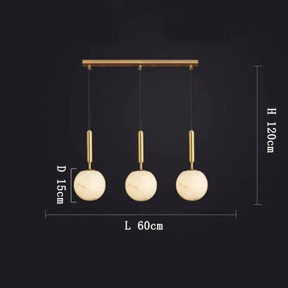 Alabaster Global Rod Cord Pendant Lighting 3 Ball   Pendant [product_tags] Fabtiko