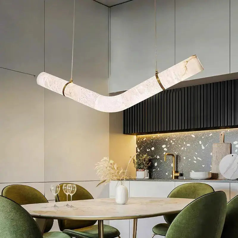Modern LED Pendant Light 2-Pack – 4000K Chrome Finish, Adjustable Height, Figure-8 Design For Kitchen Island, Dining Room & Living Room