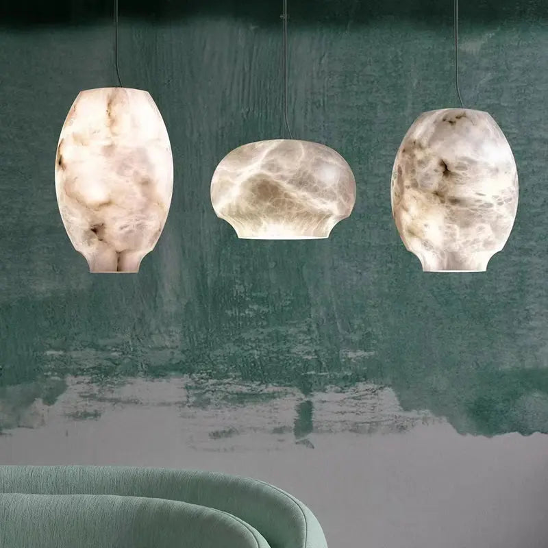 Pendant Alabaster Lantern Pendant Lights Fabtiko