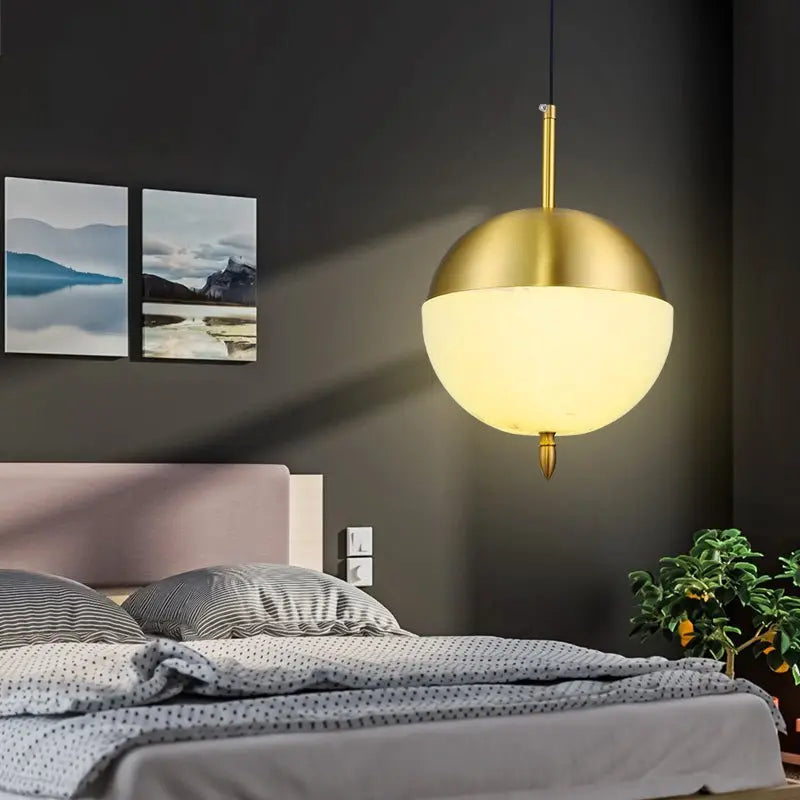 Alabaster Modern Pendant Lights For Bedroom 8.27&quot;D*17.32&quot;H   Pendant [product_tags] Fabtiko