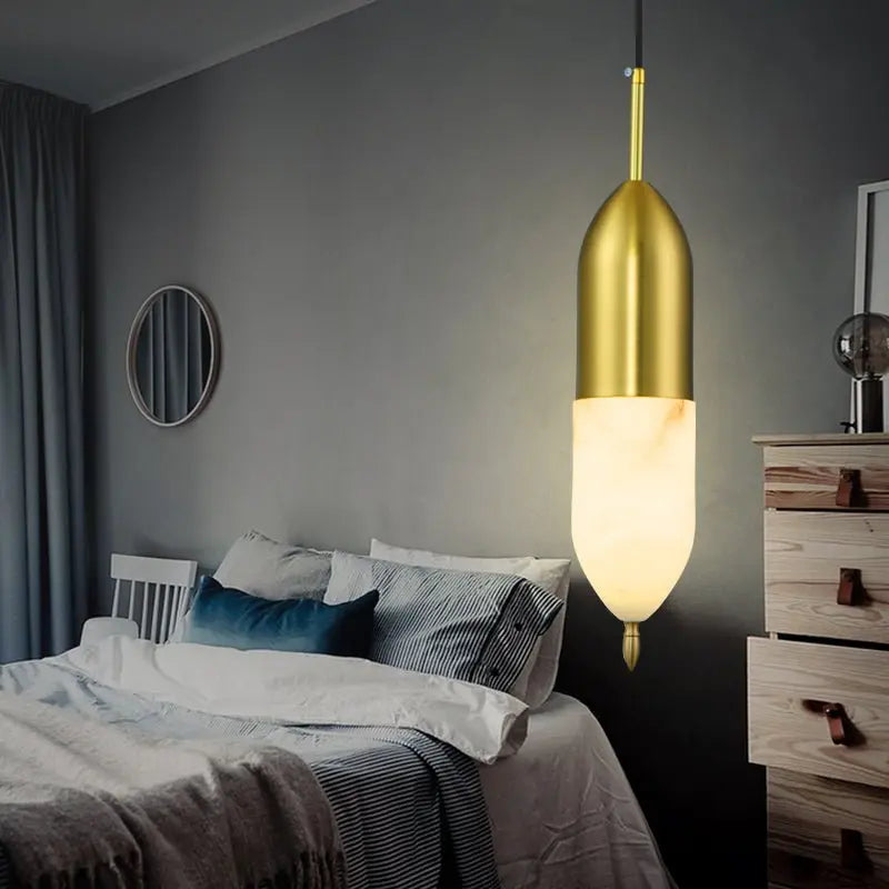 Alabaster Modern Pendant Lights For Bedroom 3.94&quot;D*20.08&quot;H   Pendant [product_tags] Fabtiko