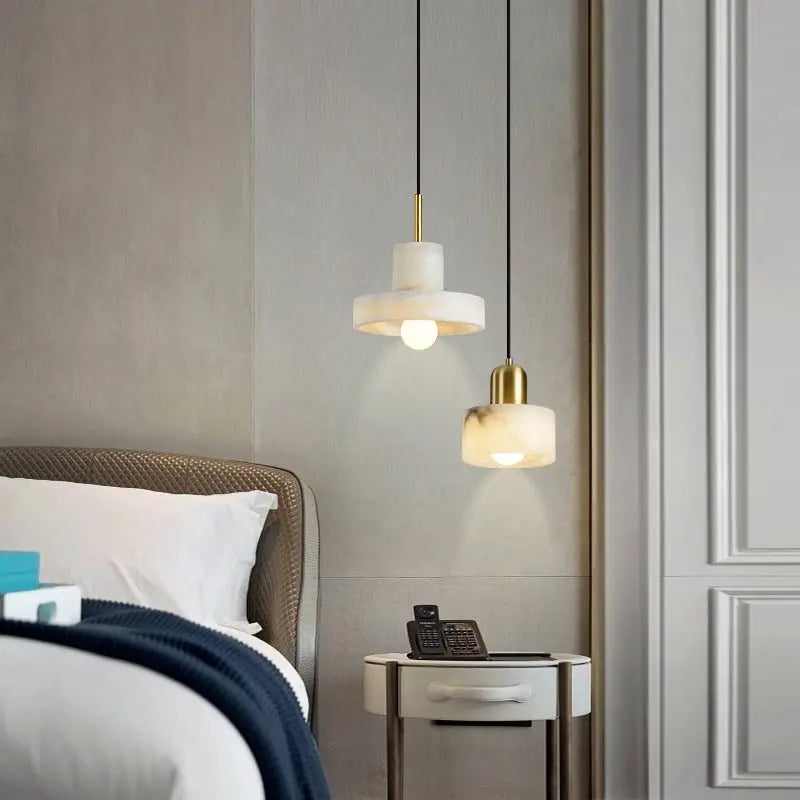 Alabaster Pendant Lamp For Bedroom    Pendant [product_tags] Fabtiko