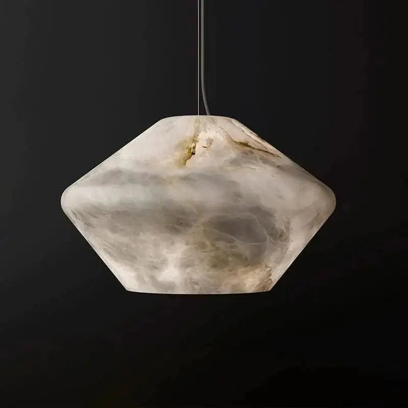 Alabaster Popular Pendant Lamp 11.8&quot; W x 7.5&quot; H   Pendant Fabtiko