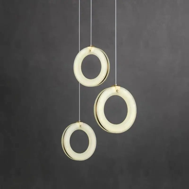 Alabaster Ring Pendant lights Living Room    Pendant [product_tags] Fabtiko