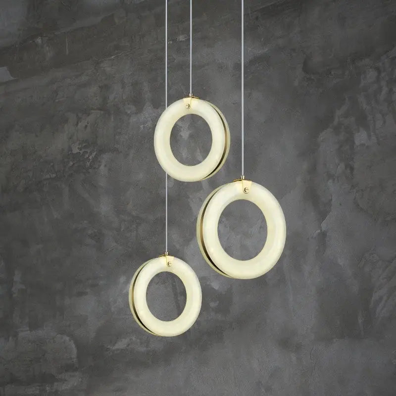 Alabaster Ring Pendant lights Living Room    Pendant [product_tags] Fabtiko