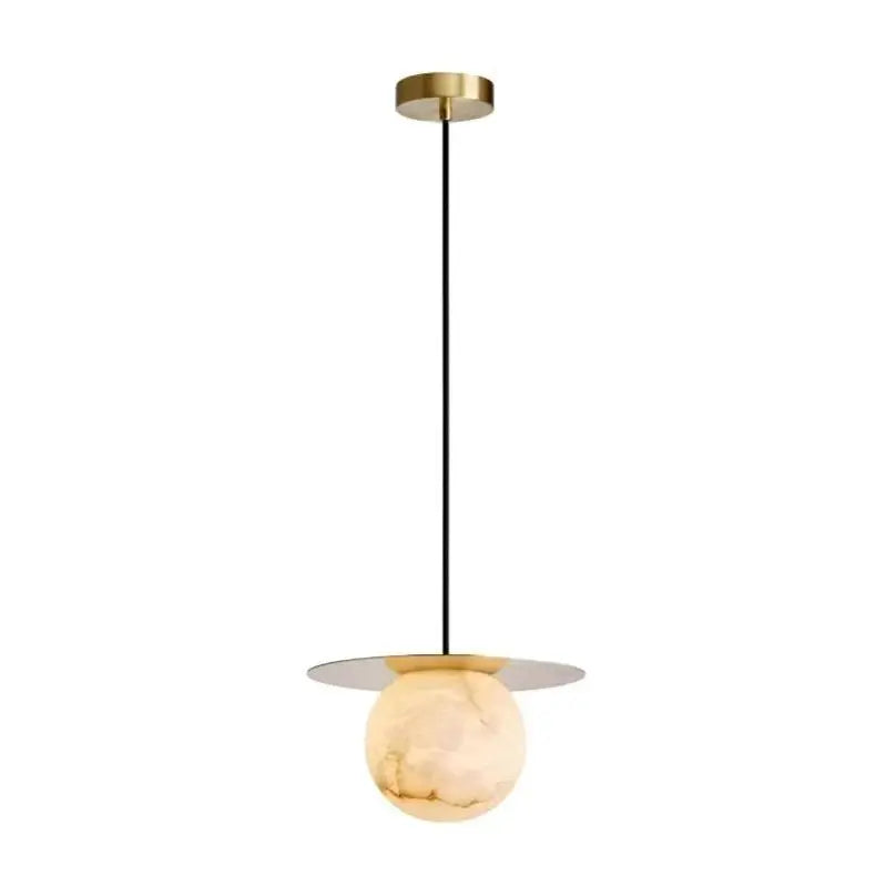 Alabaster Sphere Pendant Light Above Bed Large   Pendant [product_tags] Fabtiko