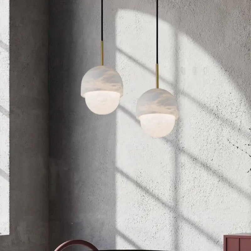 Pendant Alabaster Yoko Pendant Lights Fabtiko
