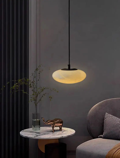 Pendant Mini Alabaster Bedroom Oval Pendant Fabtiko